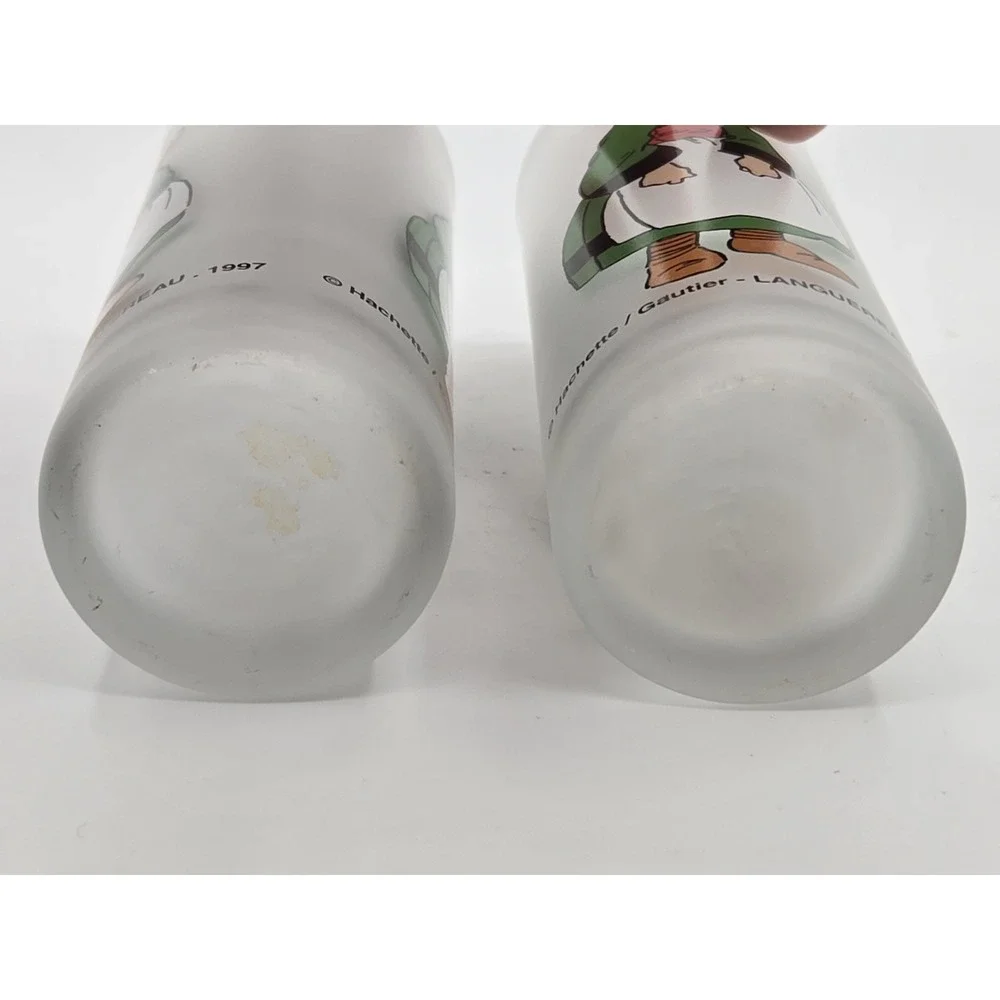 Becassine Doll French Bleuette‎ Character Glasses Set Of 2 Hachette Cups 1997